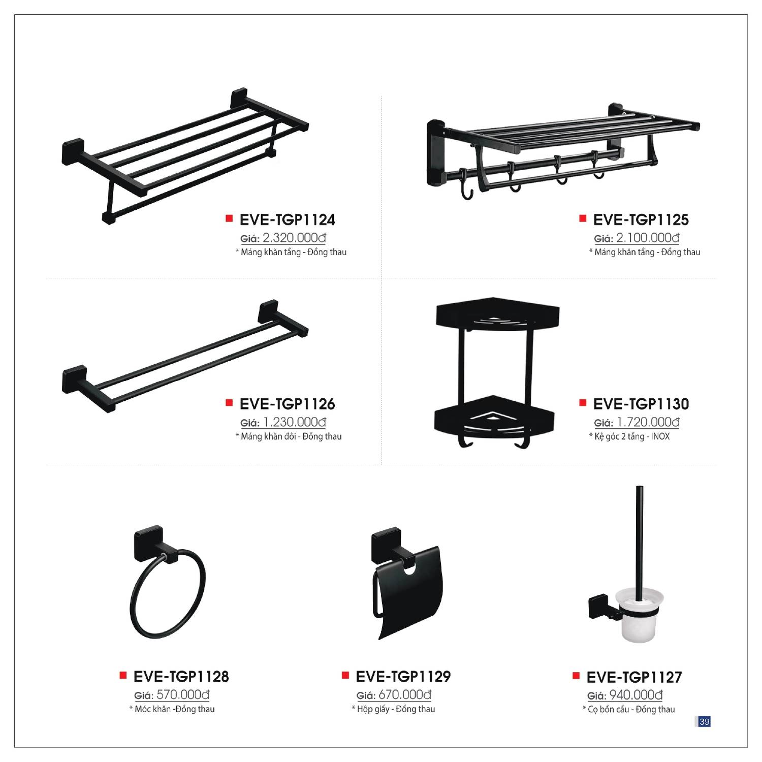 Thiết bị vệ sinh EVEREST Catalogue và Bảng giá mới nhất 2025 /Page 39